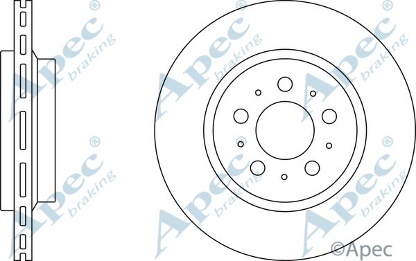 APEC BRAKING Тормозной диск DSK2441